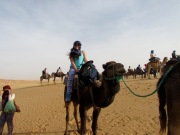 I tried to fit in with the locals by wearing a hijab during my camel ride. It was pretty comfortable to wear.